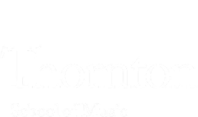 USC Thornton Logo White